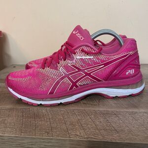 Asics Shoes Womens 5 Gel-Nimbus 20 Running Training Pink Sneakers size 11 shoes